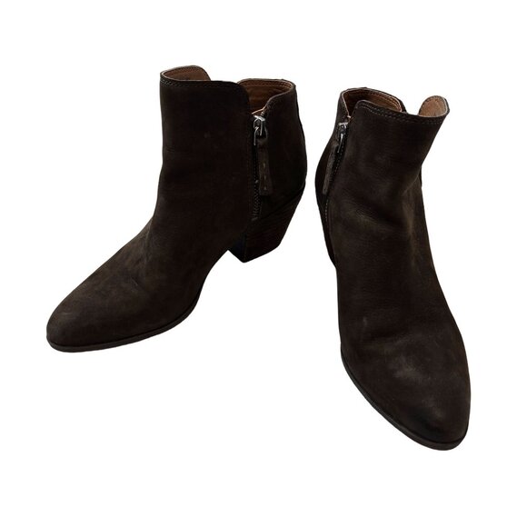 Frye Shoes - Frye Judy Double Zip Suede Leather Ankle Boots Size 5.5M